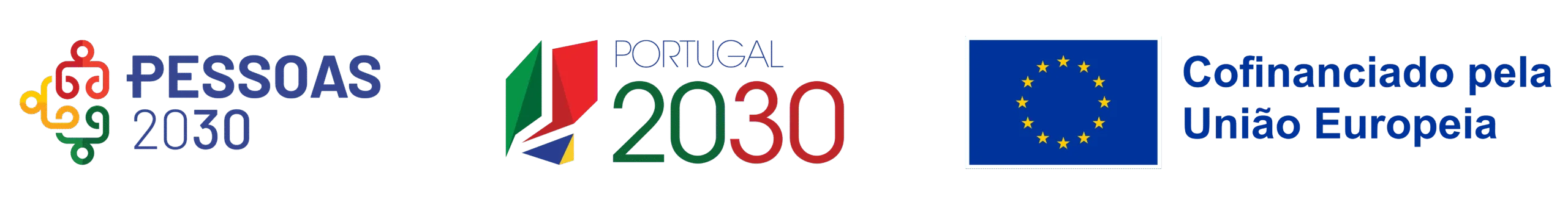 Logotipos do Financiamento Pessoas 2030